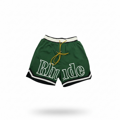 Rhude Green Mesh Basketball Shorts 🟢🏁 Street Luxe Edition