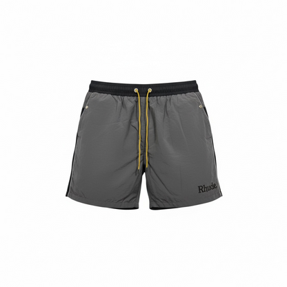 Rhude Charcoal Panel Swim Shorts – Street-Smart Minimalism 🖤🌊