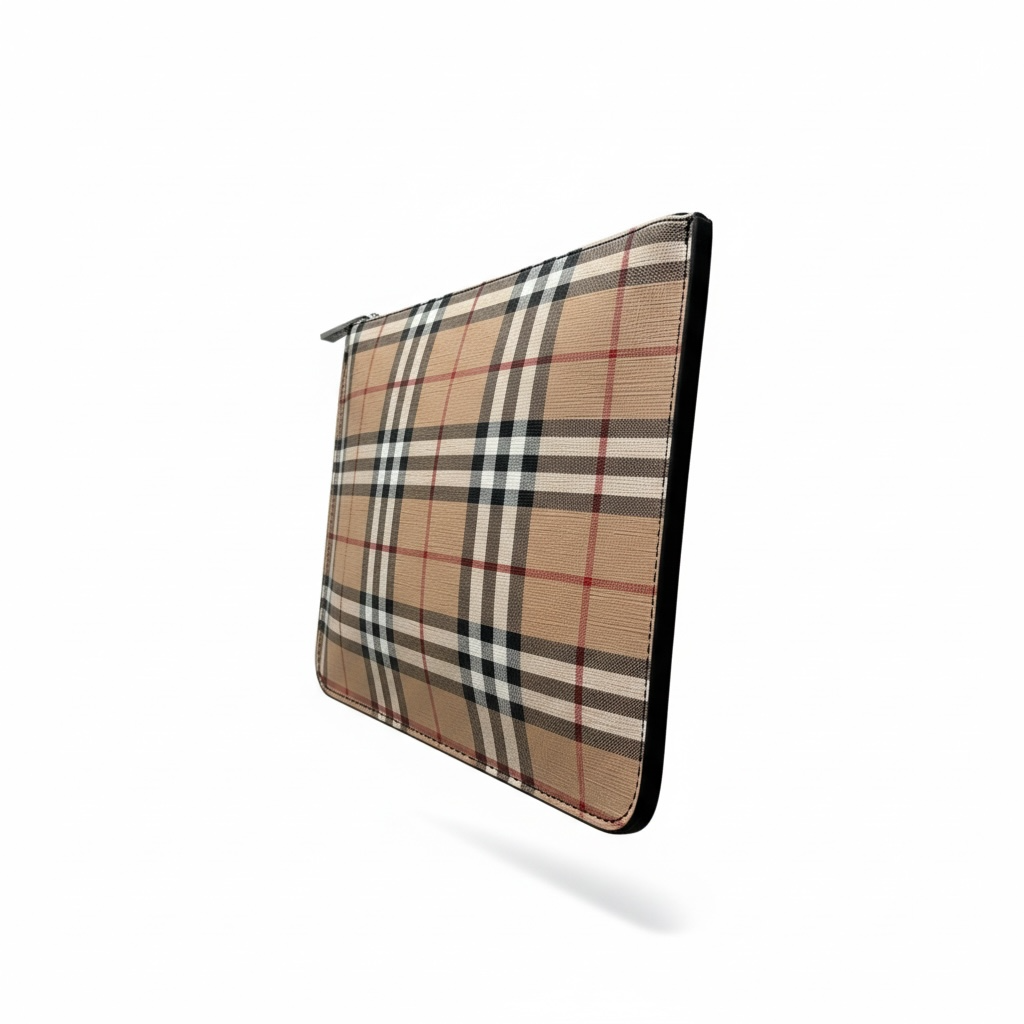 Burberry Vintage Check Zip Pouch – Archive Beige