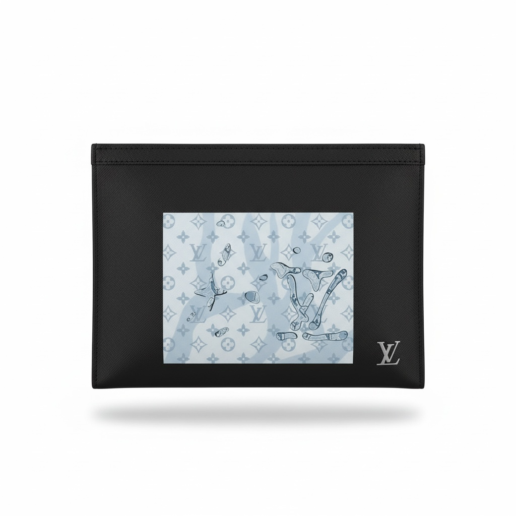 Louis Vuitton Black Monogram Window Zip Pouch 🖤✨