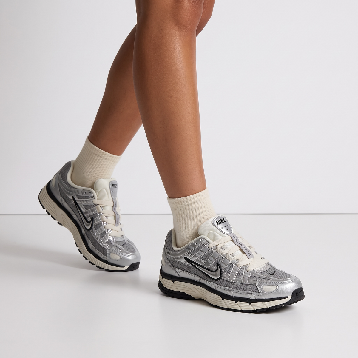 Nike P-6000 Silver Sneakers – Retro Running Style with Modern Comfort 👟✨