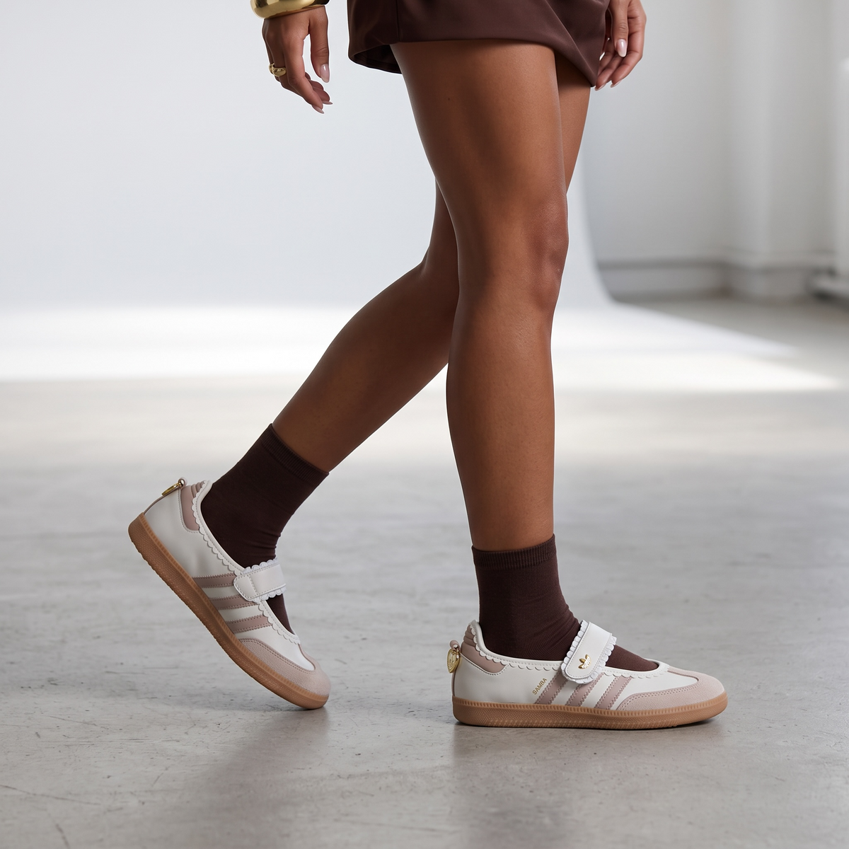 adidas Samba Mary Jane – Cloud White & Pink 💖👟