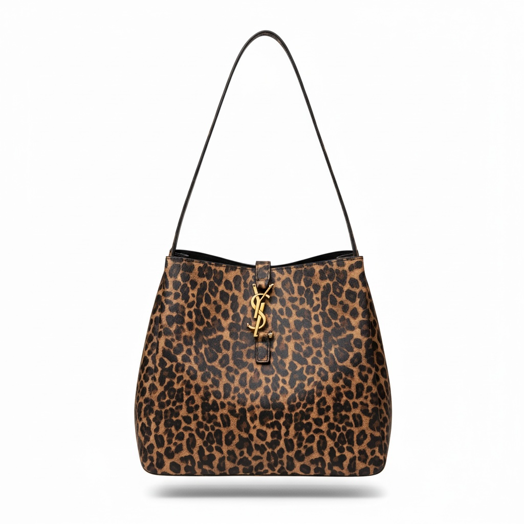 🐆✨ Saint Laurent Leopard Print Hobo Bag ✨👜