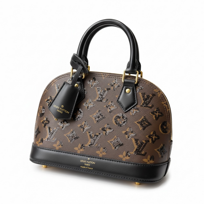 👜✨ Louis Vuitton Alma BB – Monogram Sparkle Edition 🤎💎