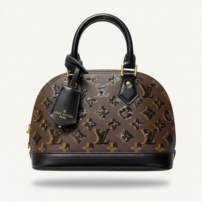 👜✨ Louis Vuitton Alma BB – Monogram Sparkle Edition 🤎💎