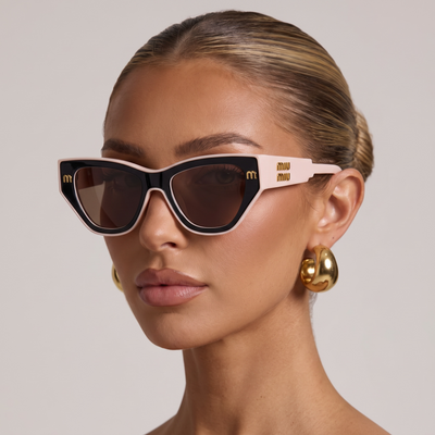 Miu Miu Luxury Cat-Eye Sunglasses – Elegant Blush Pink Designer Style 🩷✨