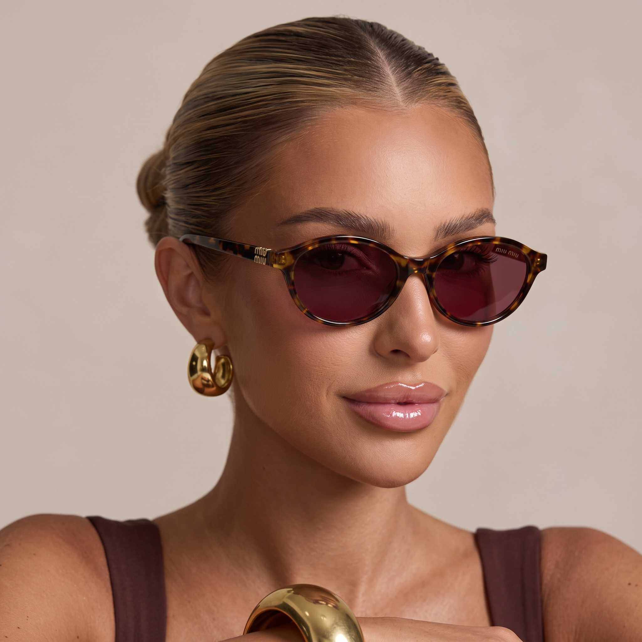 🕶️ Miu Miu Tortoiseshell Round Sunglasses – Vintage Charm & Modern Elegance ✨🤎