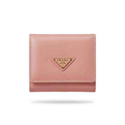Prada Blush Pink Leather Compact Wallet 💗✨