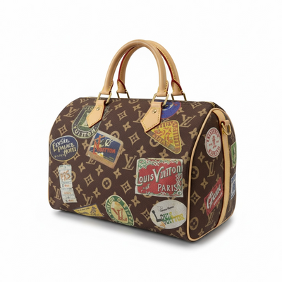 Louis Vuitton Monogram Travel Stickers Speedy Bag 🤎👜