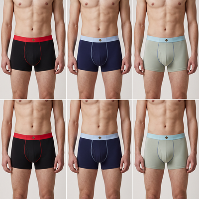 Louis Vuitton Inspired Premium Boxer Briefs 3-Pack – Luxury Comfort Collection 🩲✨