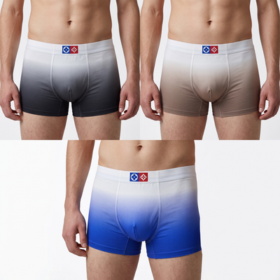 Louis Vuitton Gradient 3-Pack Boxer Briefs ✨ Premium Men’s Luxury Underwear Set