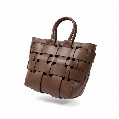 🤎✨ Bottega Veneta Intrecciato Woven Leather Tote – Chocolate Brown ✨🤎