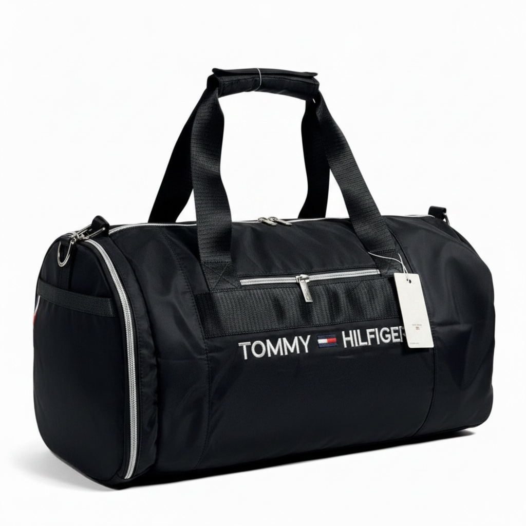 🖤 Tommy Hilfiger Duffel Bag – Black Classic Edition 🖤