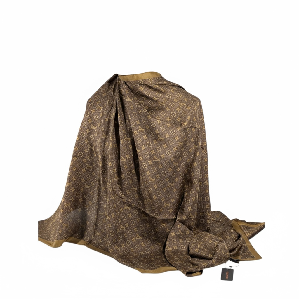 🤎 Louis Vuitton Monogram Scarf – Classic Elegance & Timeless Luxury ✨