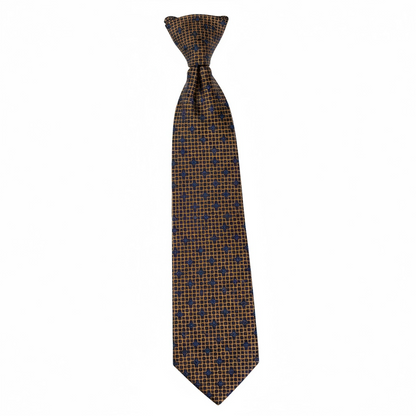 ✨ Gucci Luxury Silk Tie – Brown & Blue Geometric Pattern 👔💼 | Designer Men’s Necktie