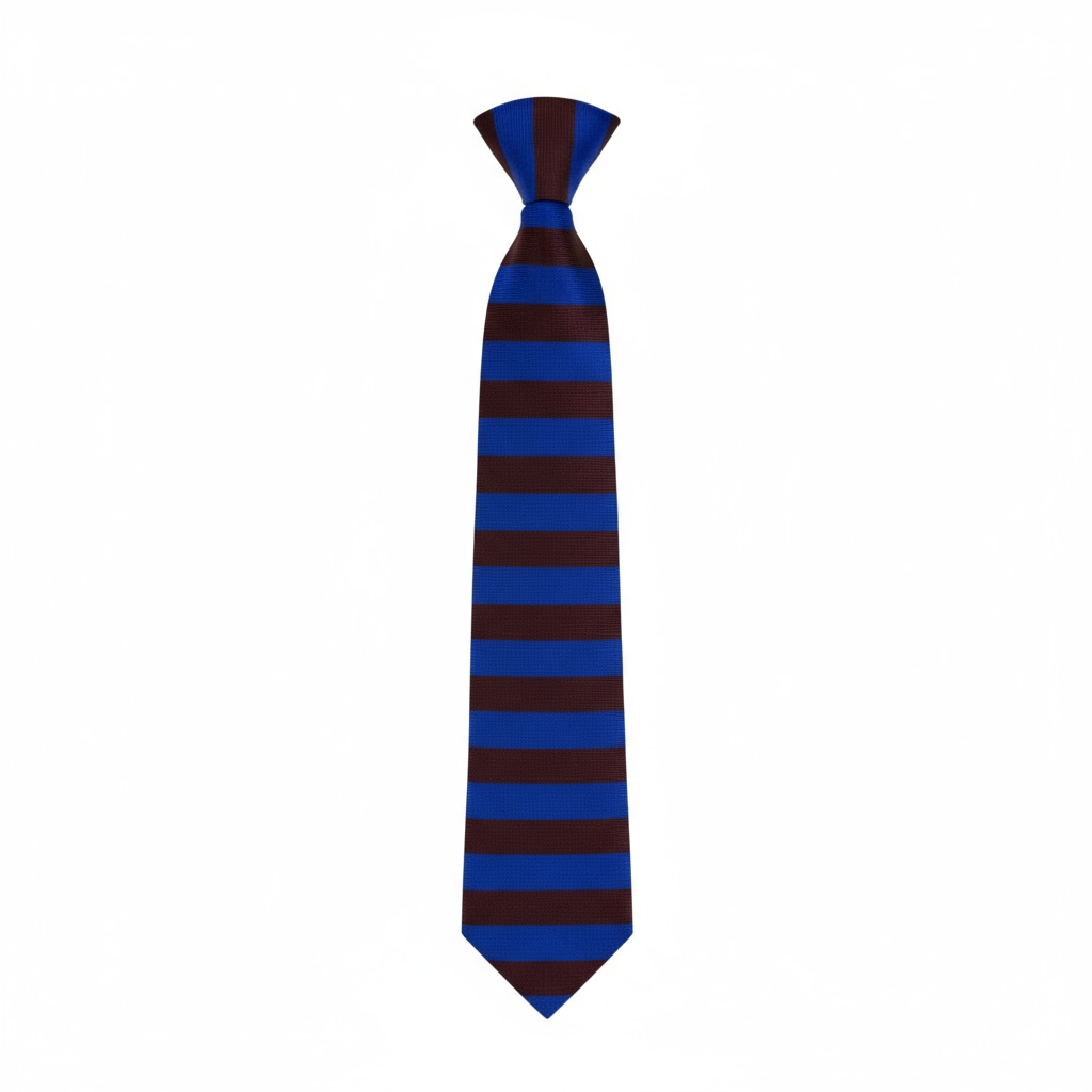 🔵 Burberry Luxury Silk Tie – Blue & Burgundy Striped Pattern 👔✨ | Designer Men’s Necktie