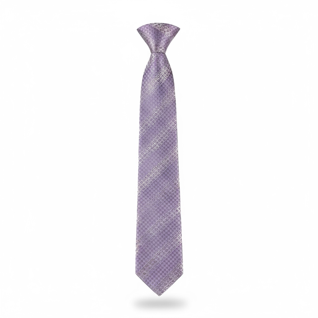 💜 Louis Vuitton Luxury Silk Tie – Lavender Monogram Pattern 👔✨ | Designer Men’s Necktie