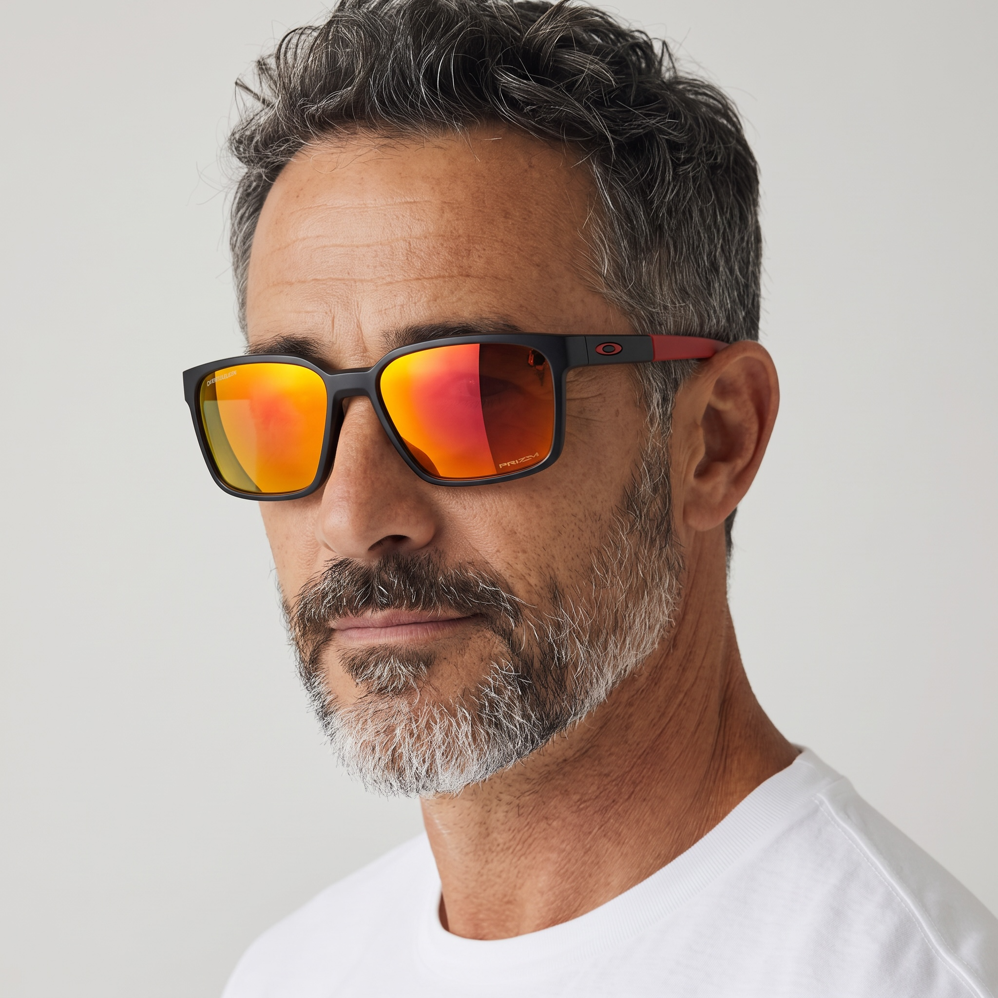 🕶️ Oakley Holbrook Sport Sunglasses – Red Edition with Fire Mirror Lense