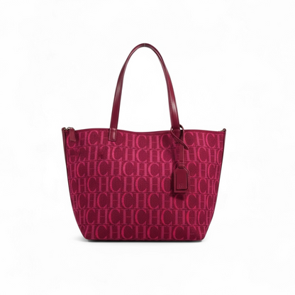 CH Carolina Herrera Fuchsia Tote Bag 💖✨ | Signature CH Monogram • Elegant Everyday Luxury