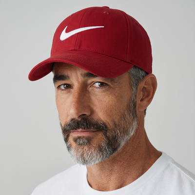🔴🔥 Nike Red Suede Swoosh Cap – Bold Sporty Luxury Style 🔥🔴