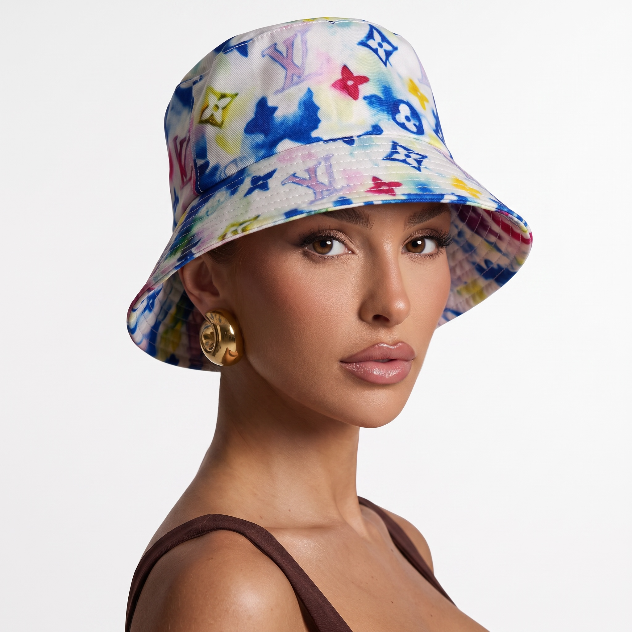 🌈 Louis Vuitton Multicolor Monogram Bucket Hat | Artistic LV Summer Vibes 🎨