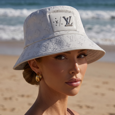 🤍 Louis Vuitton White Monogram Bucket Hat | Clean Luxury Style ✨