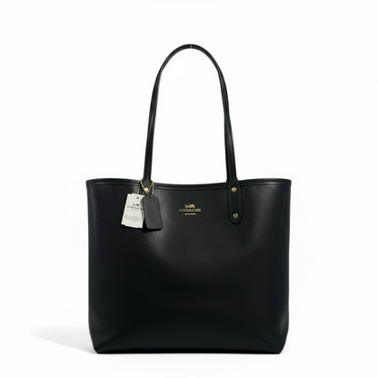 Coach Double-Face Tote Bag 👜✨ | 2-in-1 Monogram Brown & Black • Reversible Luxury Tote