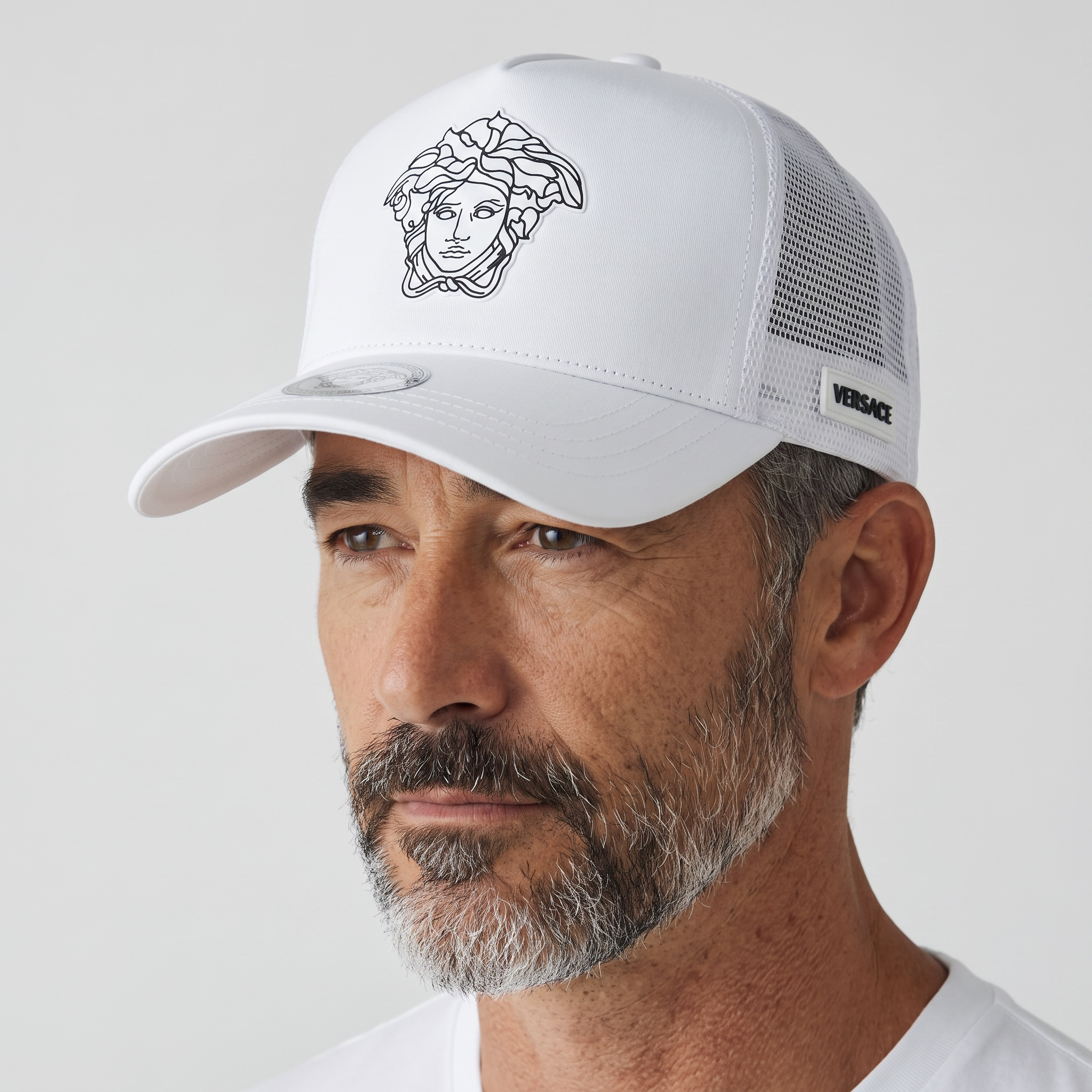 Versace Medusa White Trucker Cap 🤍🔥🧢