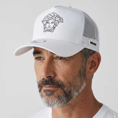 Versace Medusa White Trucker Cap 🤍🔥🧢