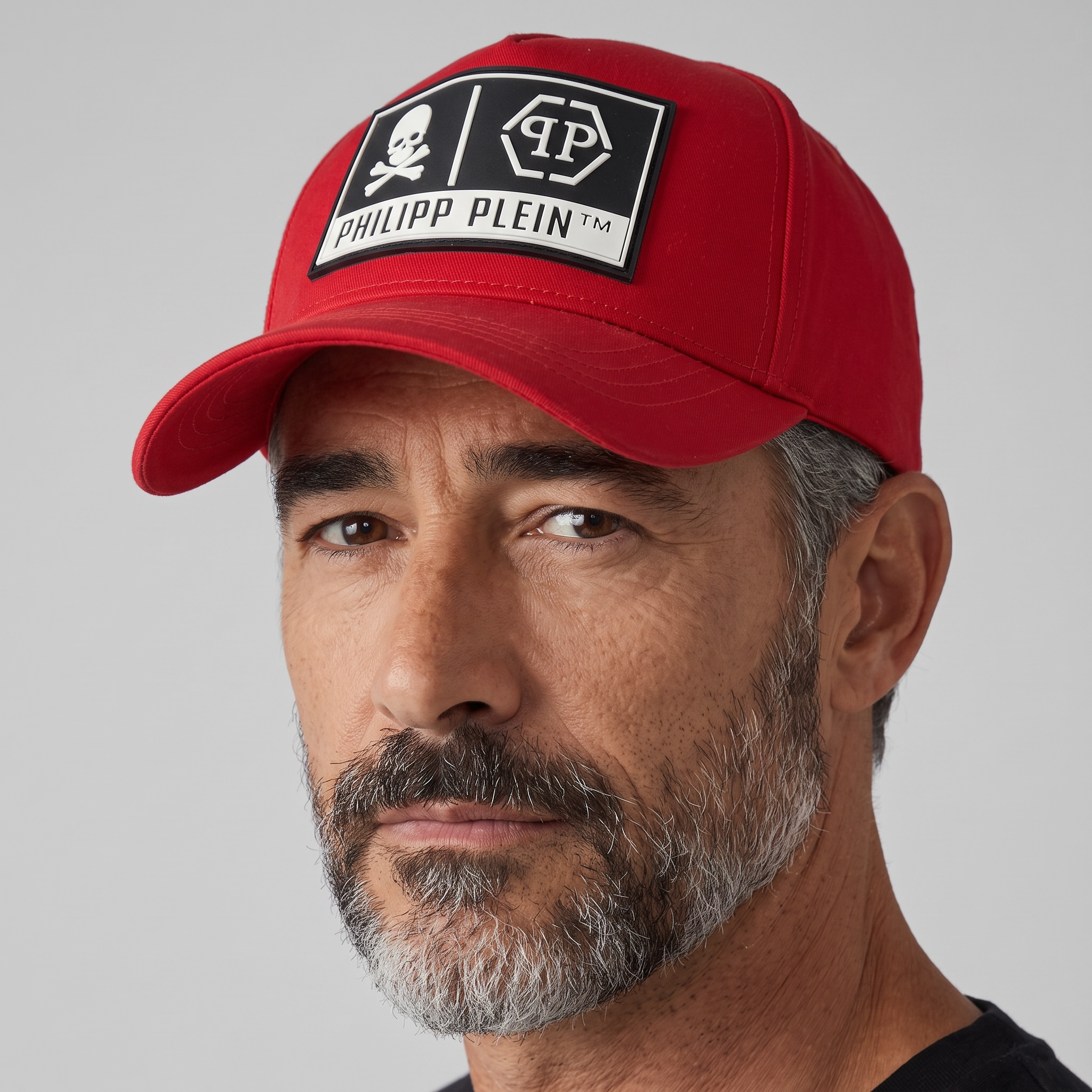 Philipp Plein Red Logo Patch Cap 🔴💀🔥