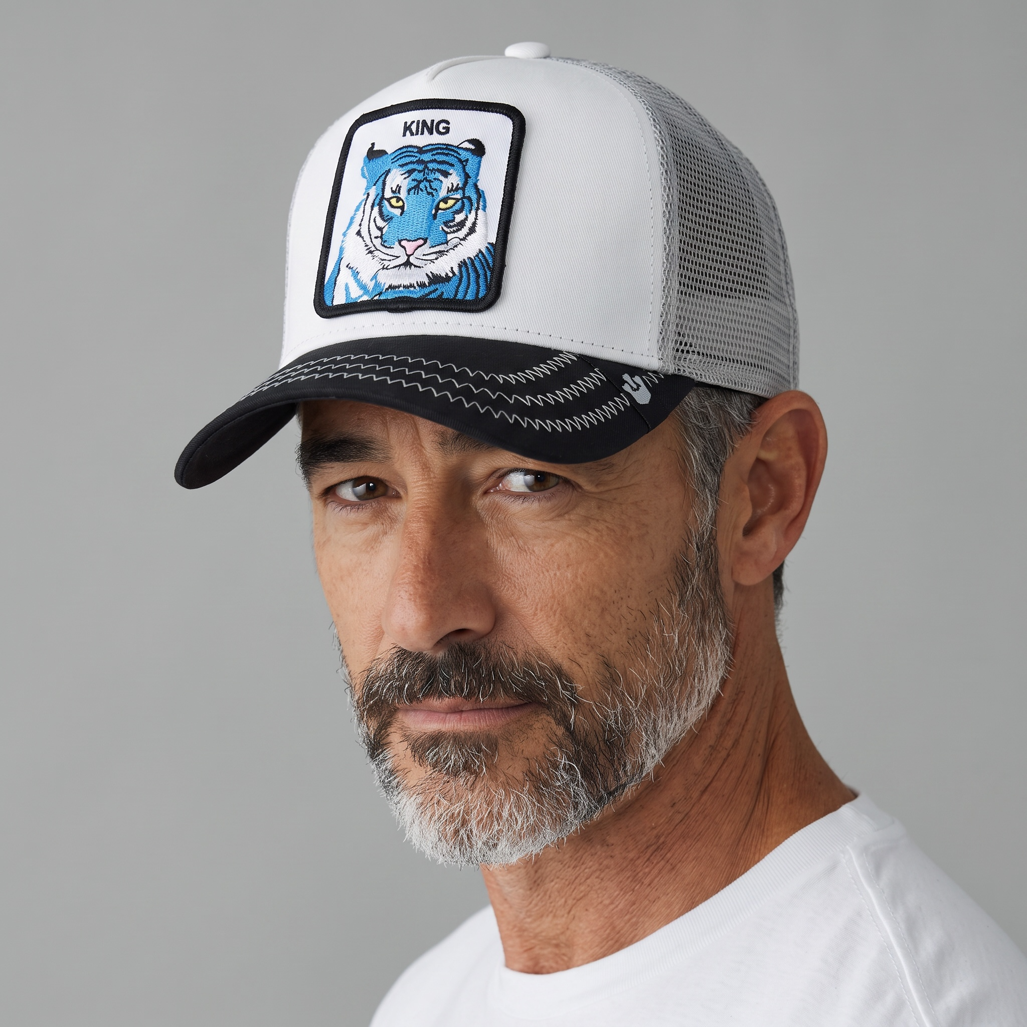 🐯👑 Goorin Bros King Tiger Trucker Cap 🧢🔥