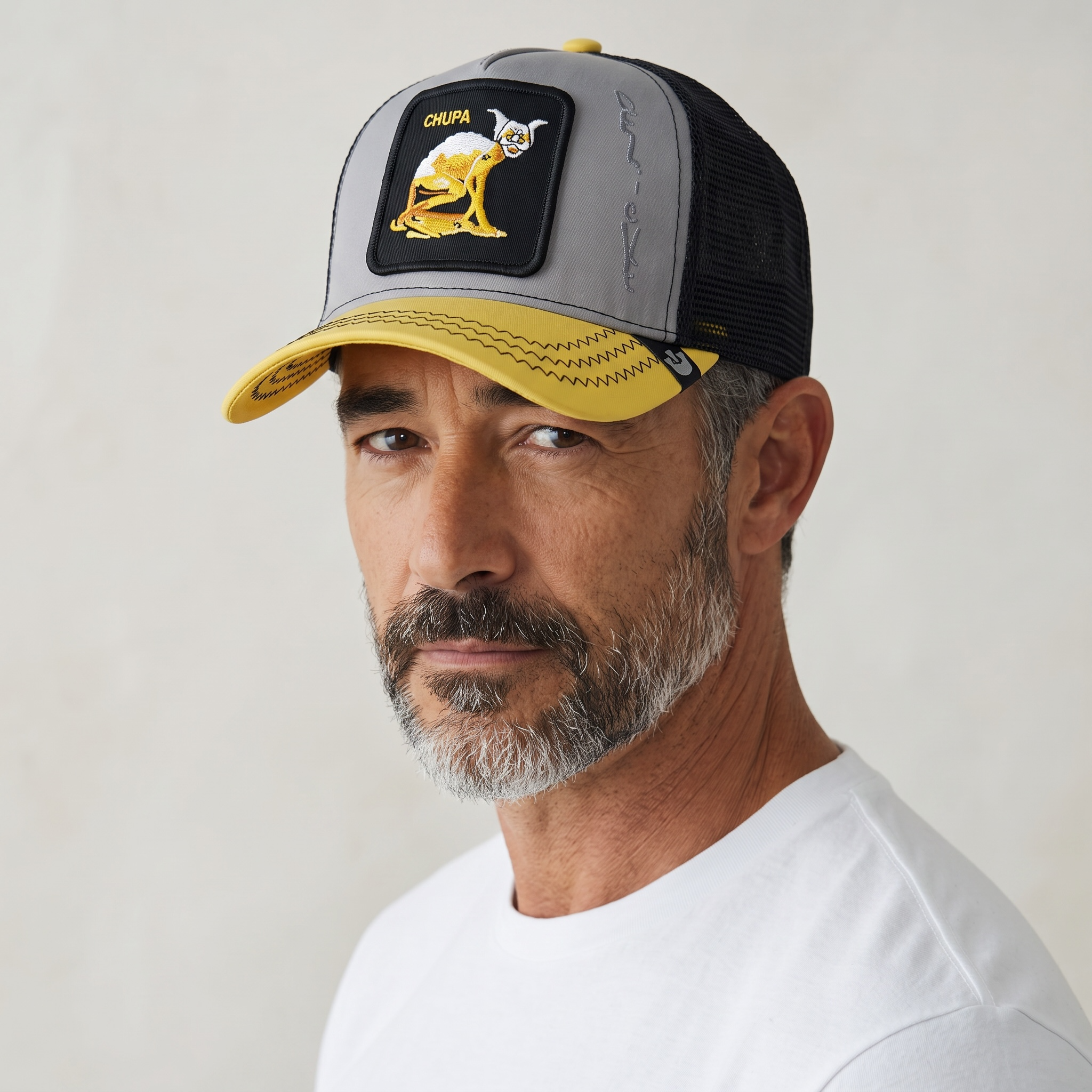🐒🔥 Goorin Bros “Chupa” Monkey Trucker Cap 🧢💛