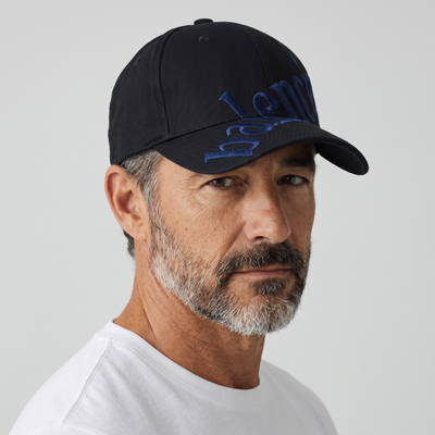 Balenciaga Black Cap with Royal Blue Oversized Logo – Bold Luxury Street Style 🔵🖤🧢