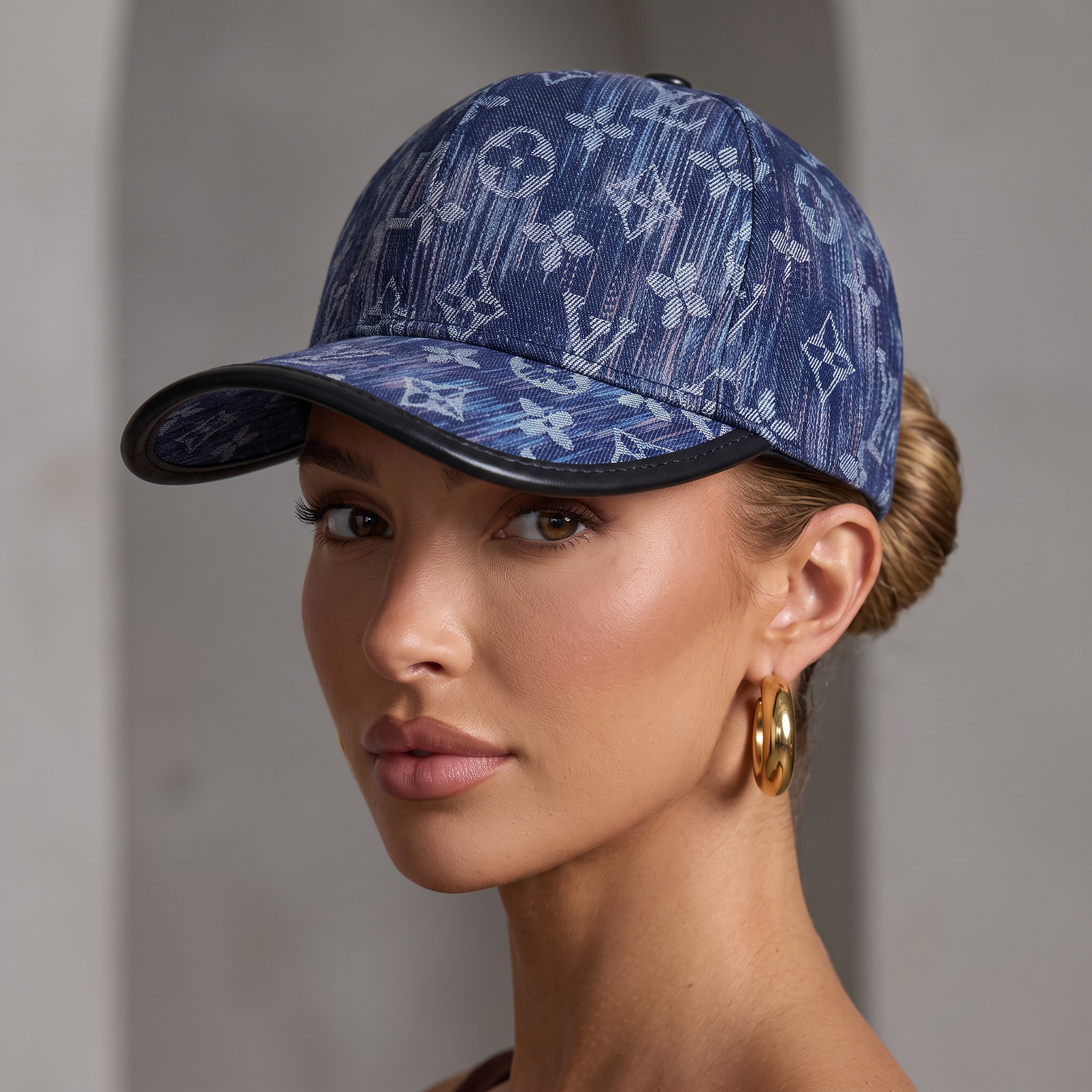 🧢💙 Louis Vuitton Monogram Denim Baseball Cap ✨