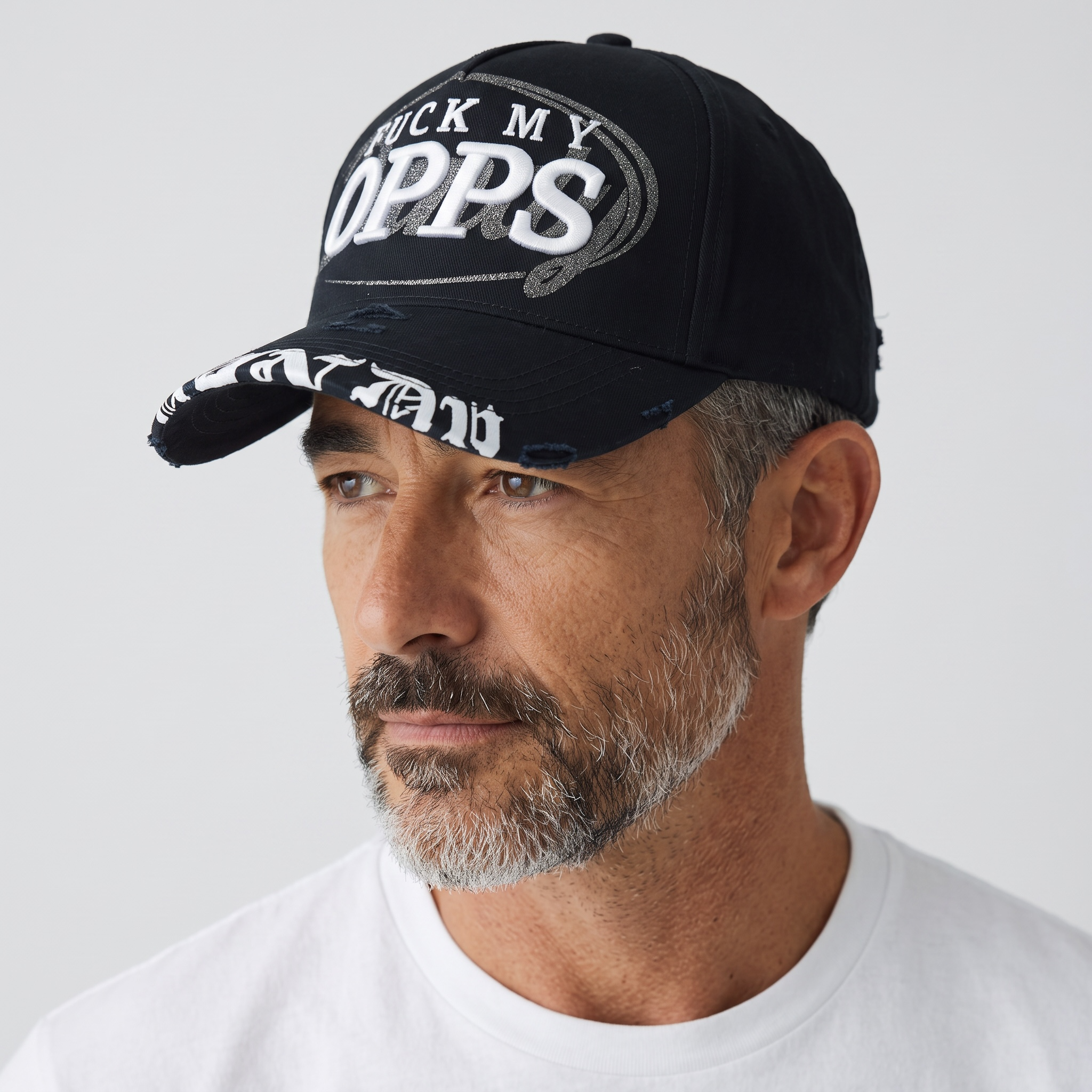 🧢🔥 Graphic Streetwear Baseball Cap – Black