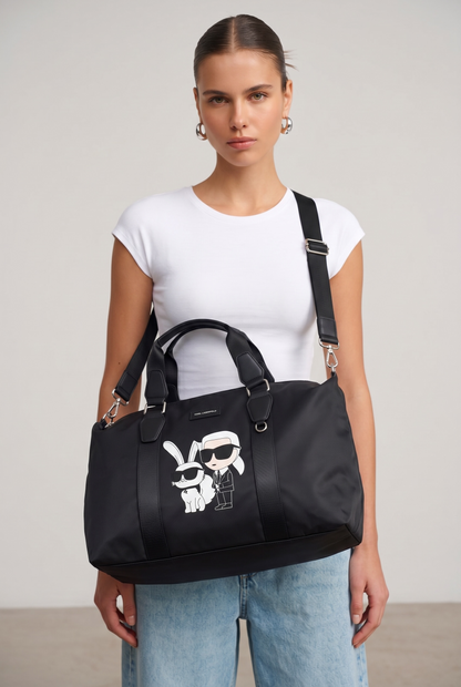 KARL LAGERFELD Icon Travel Bag 🖤🐰 | Limited Edition Duo Print