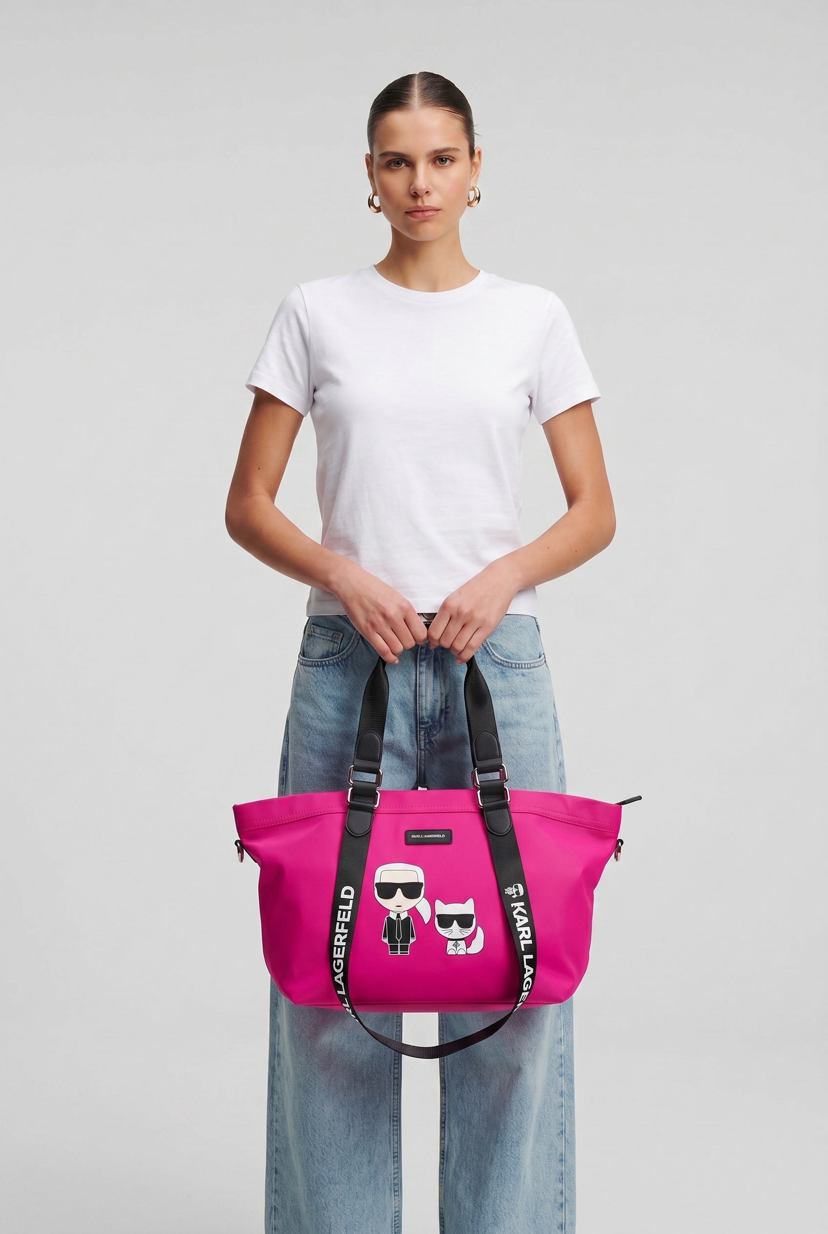 KARL LAGERFELD Icon Tote Bag 💖🕶️ | Karl & Choupette Edition