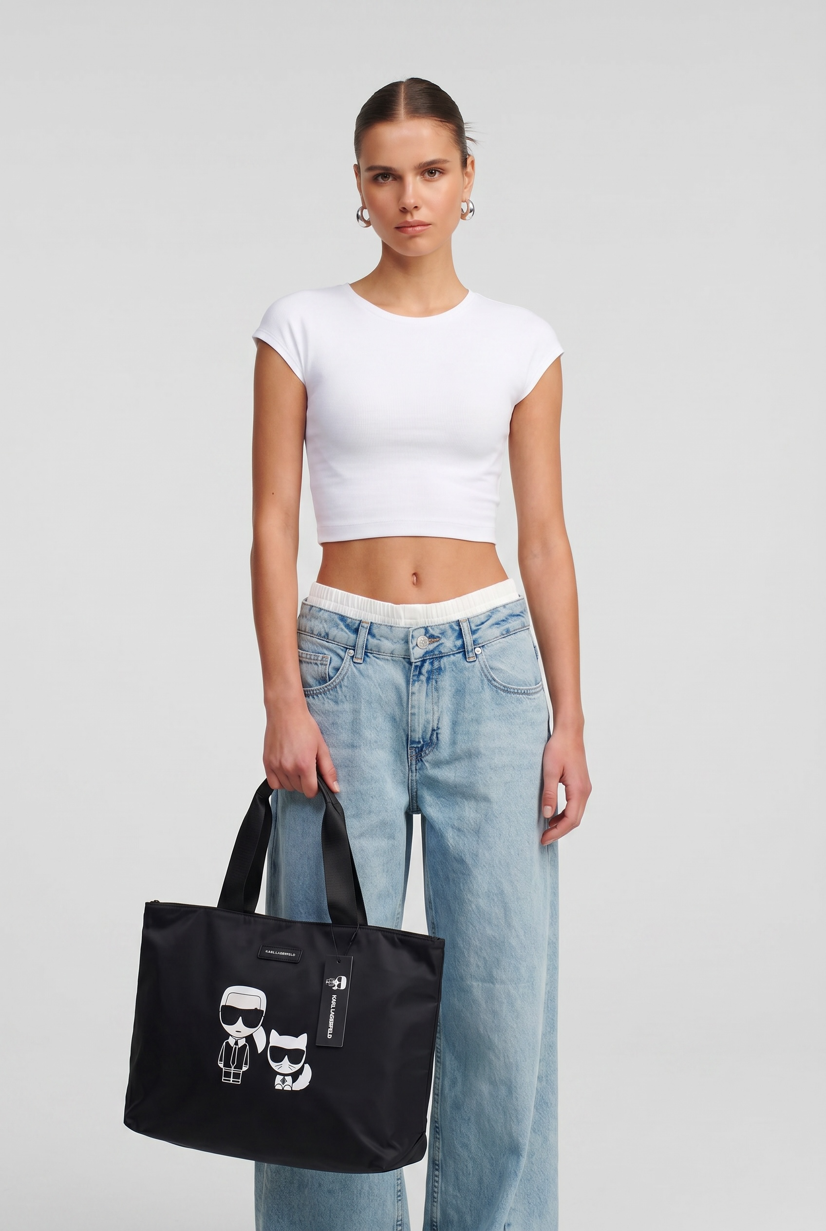 KARL LAGERFELD Icon Tote 🖤🕶️ | Karl & Choupette Everyday Bag