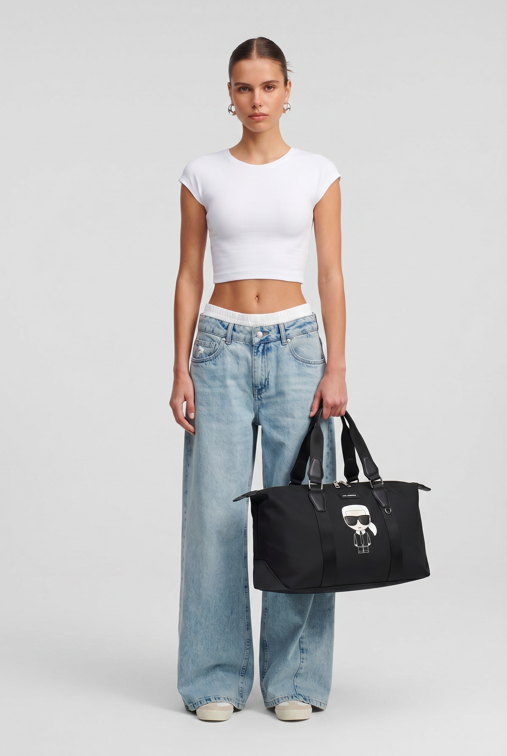 KARL LAGERFELD Icon Travel Bag 🖤🕶️ | Classic Karl Edition