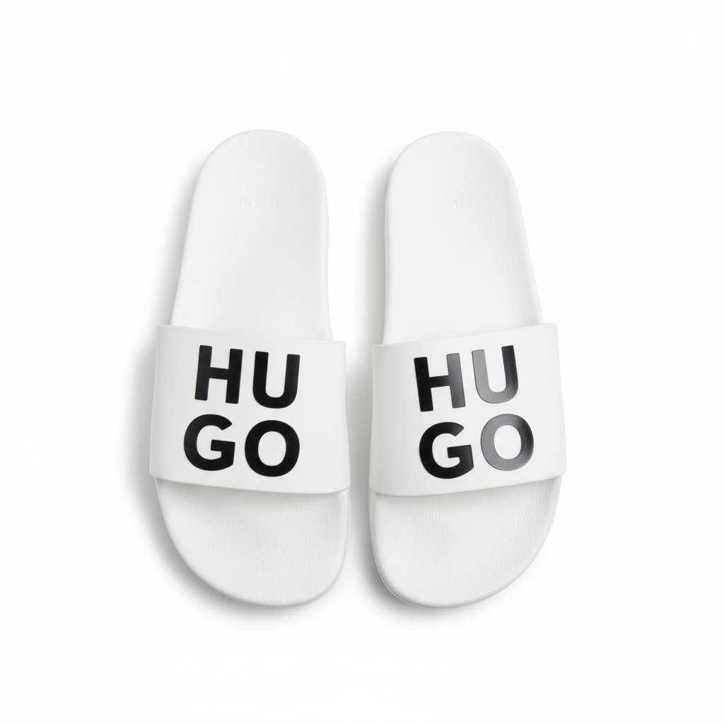 HUGO Logo Slides – White & Black Edition ⚪⚫