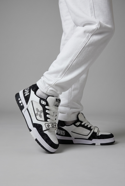 🔥 Louis Vuitton Trainer White Black 👟 | Power Meets Style