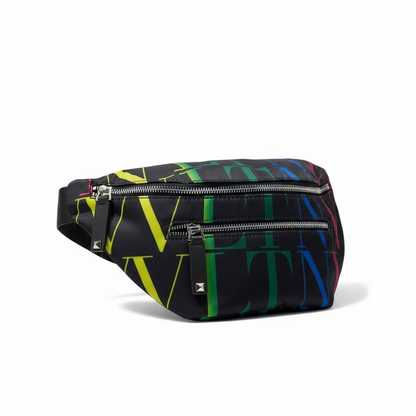 🌈 Valentino VLTN Rainbow Belt Bag – Statement Style with Every Color 💼