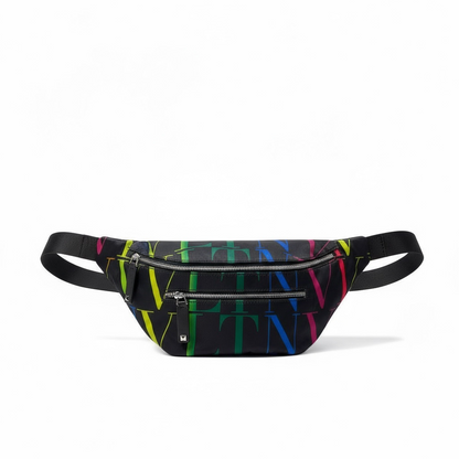 🌈 Valentino VLTN Rainbow Belt Bag – Statement Style with Every Color 💼