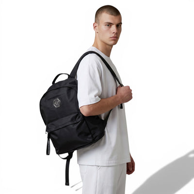 Philipp Plein Black Logo Backpack