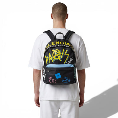 Balenciaga Graffiti Paris Multicolor Backpack