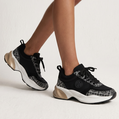 🖤✨ Tory Burch Monogram Chunky Sneakers – Black Luxury Edition ✨🖤