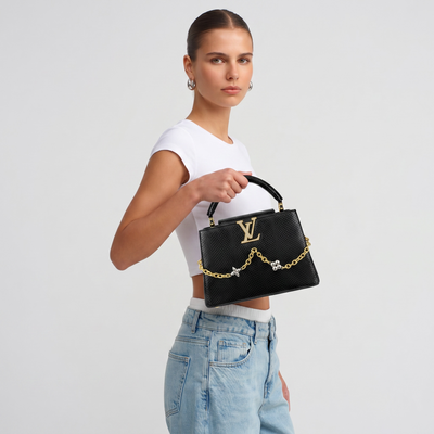 🖤👜 Louis Vuitton Capucines Mini Chain Bag ✨💎