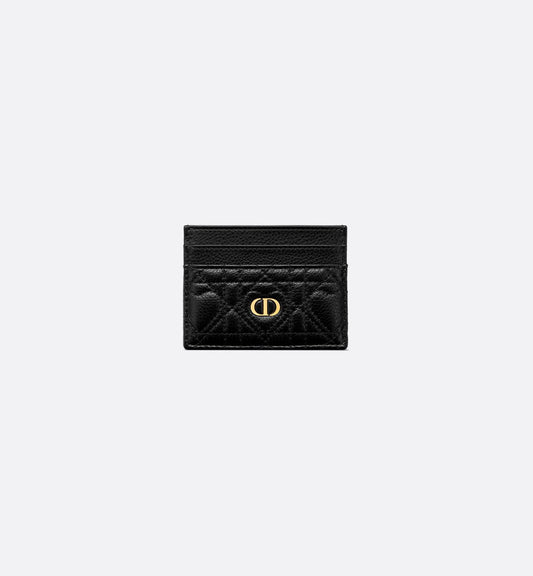 Dior Black Quilted Leather Cardholder