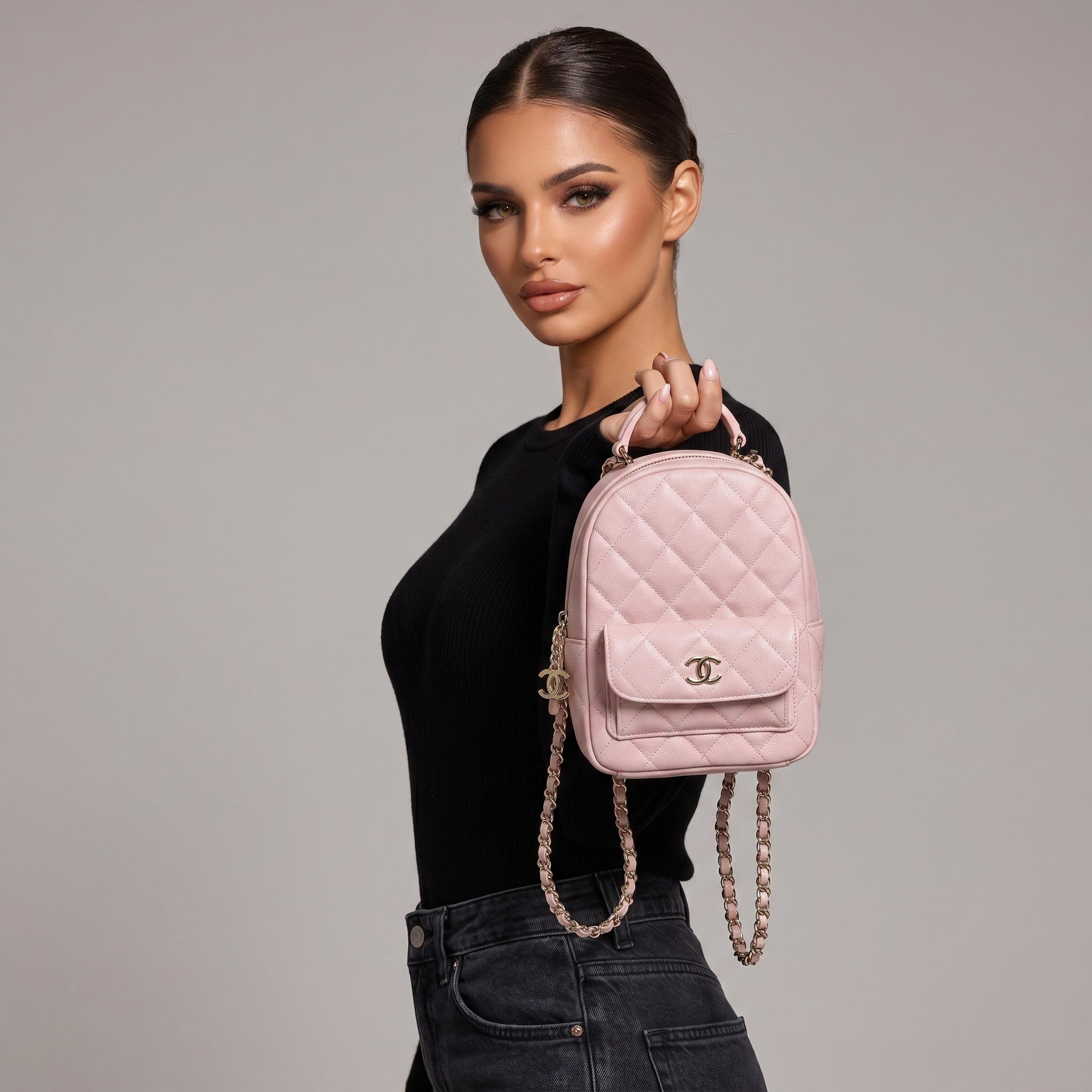 🎒 Chanel Mini Quilted Backpack 🌸✨ | Elegant Pink Luxury