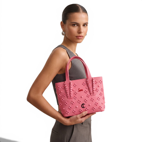 Christian Louboutin Pink Studded Mini Tote 💗✨ | Feminine Luxury Statement